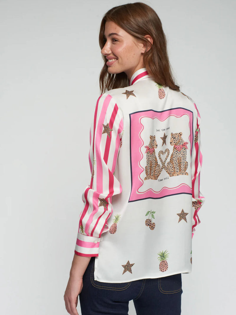 Striped Leopard Love Shirt
