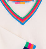 Ecru & Multicolour Jumper