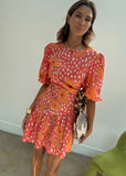 Coral Poppy Mini Nova Dress