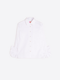White Blouse with Frill Sleeves