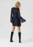 Navy shift dress