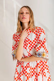 Koko dress in poppy red