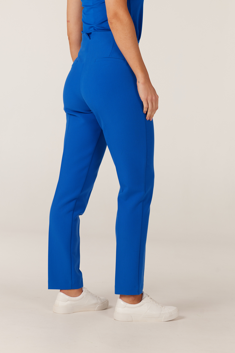 Royal blue trousers with high waist