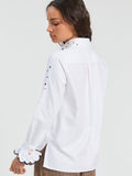 White Embroidered Shirt from Vila Gallo