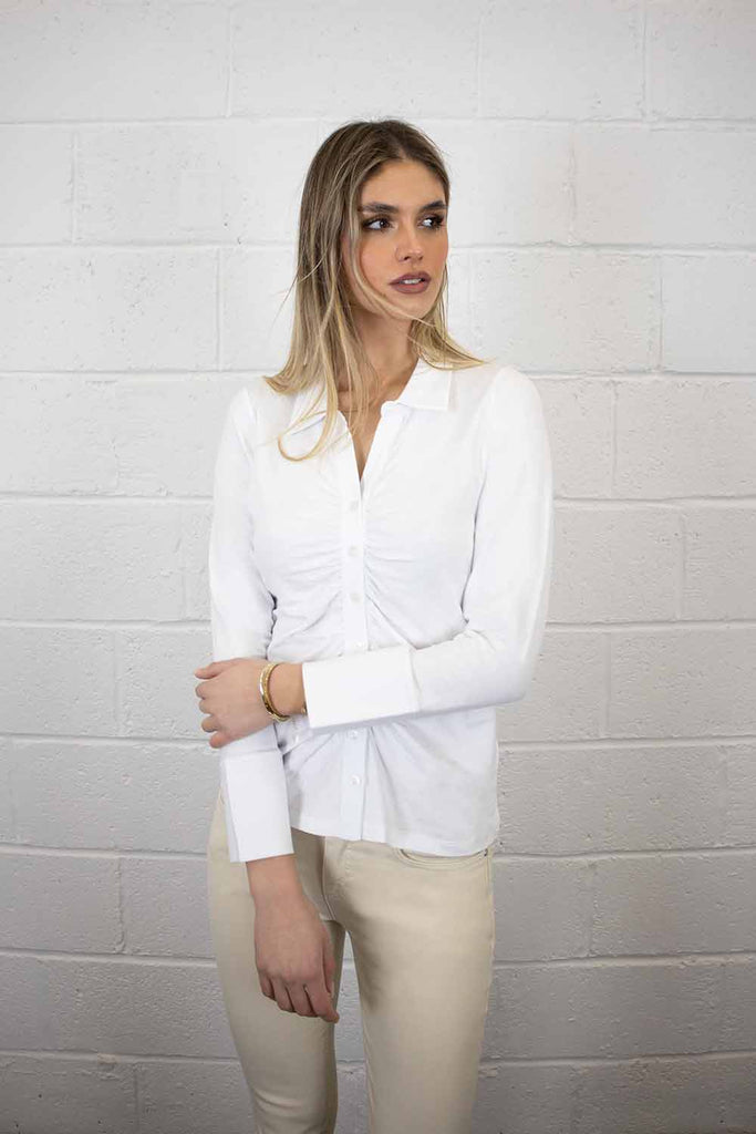 Addison Shirt in White