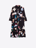 Black LOVE shift dress