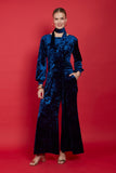Anna Navy Velvet Jumpsuit