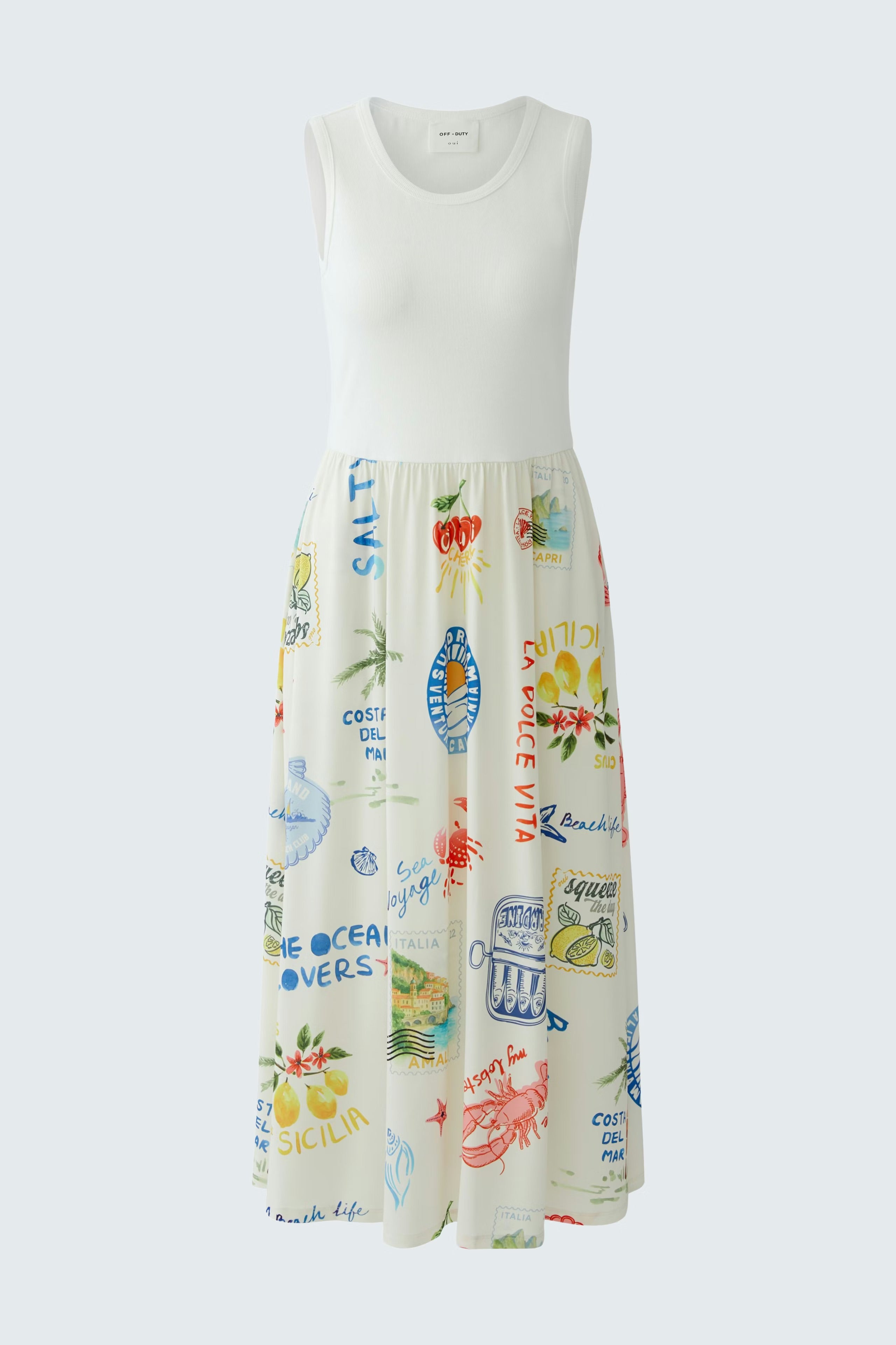 Summer seaside print dress