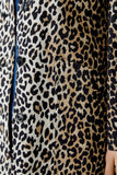 Car coat with all-over Leo print