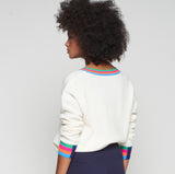 Ecru & Multicolour Jumper