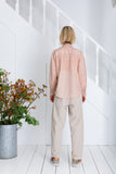 Brown Flower and Pink Anais Shirt