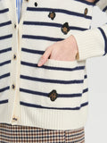 Leopard Striped Cardigan