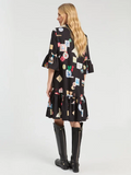 Black LOVE shift dress