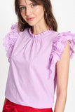 Lavender colours cotton top