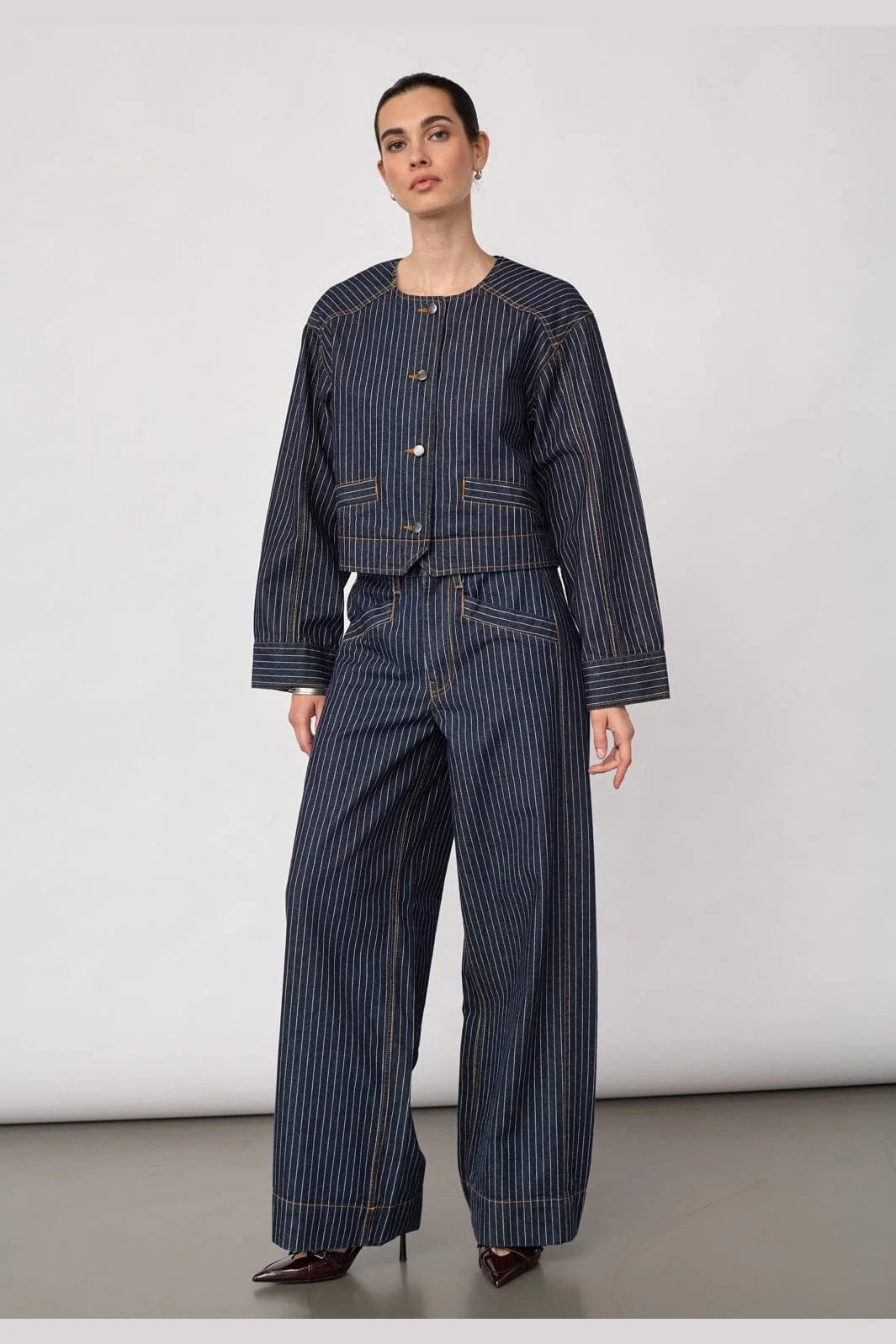 SiggaCC trouser with white stripe