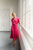 Calm dress cerise