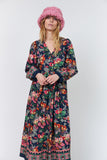 Saraill flower print maxi dress