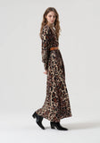 Long Sleeved Leopard Print Dress