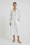 Summery Cotton Top with Embroidered Details