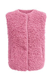 Cosy teddy vest in pink