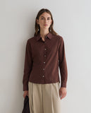 Brown Cotton Shirt