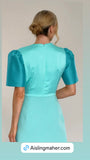Mermaid dress aqua
