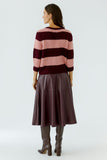 Esmy Sweater in Pink and Bramble Berry