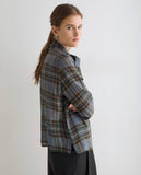 Yerse Check Pussy Bow Blouse