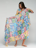 Coastal Patchwork Print Scarf