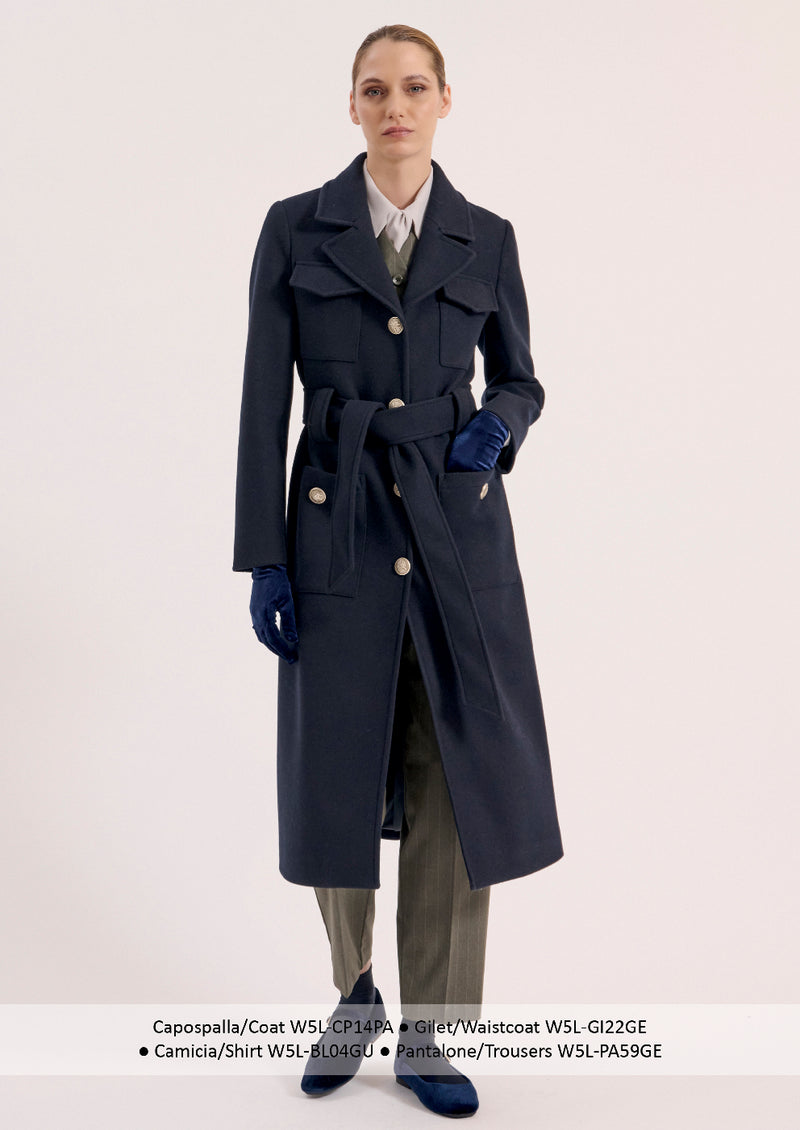 Lucky Lu Blue Navy Coat