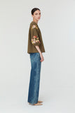 Caris Top in Khaki