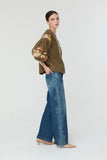 Caris Top in Khaki