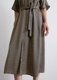 Midi dress in viscose twill