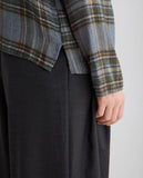 Yerse Check Pussy Bow Blouse