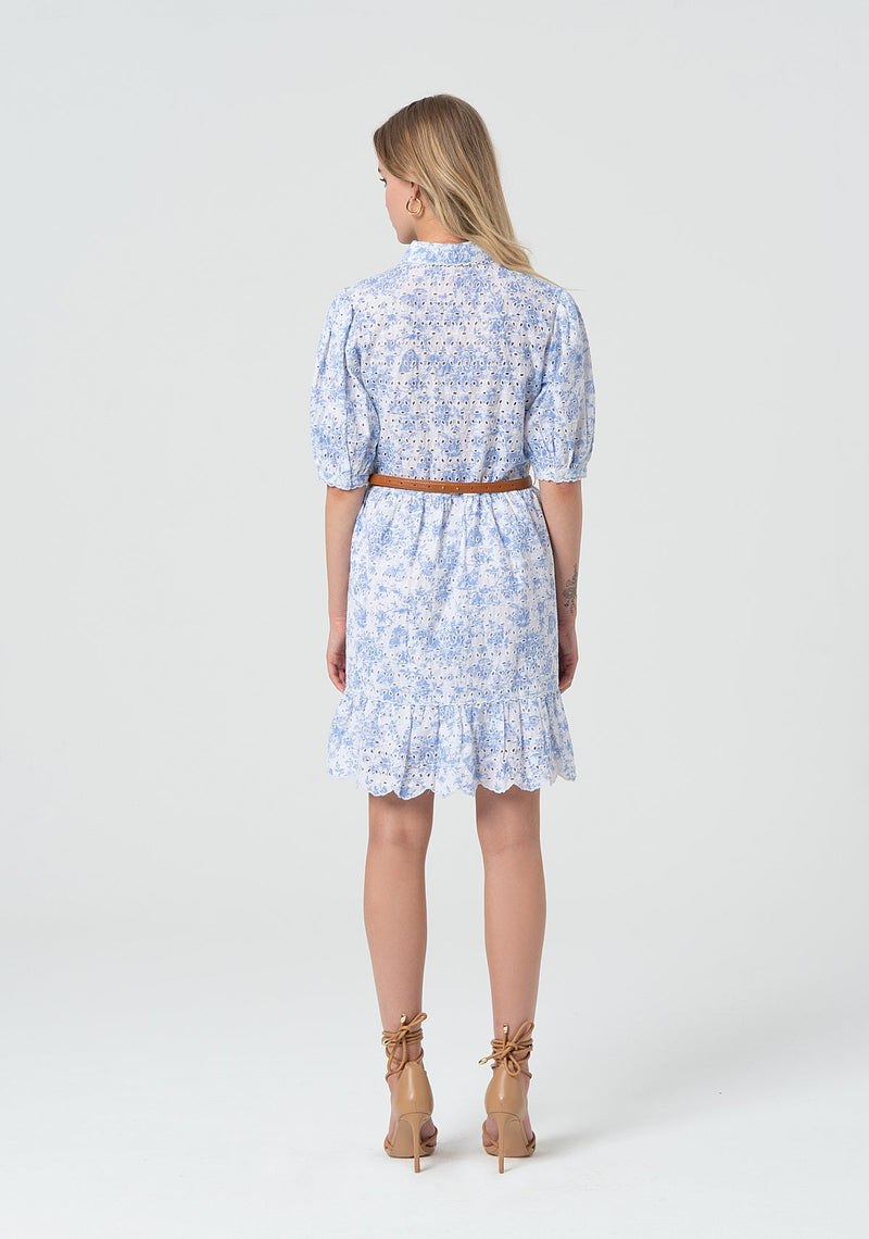 Printed Chemisier Short Dress