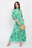 Gabriella Dress in Wildflower Green