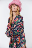 Saraill flower print maxi dress