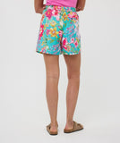 Shorts in disco floral pattern