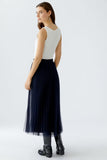 Navy Tulle Skirt