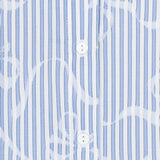 White/ Blue Bow Blouse