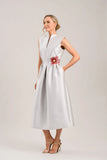 Victoria Dress in Silver