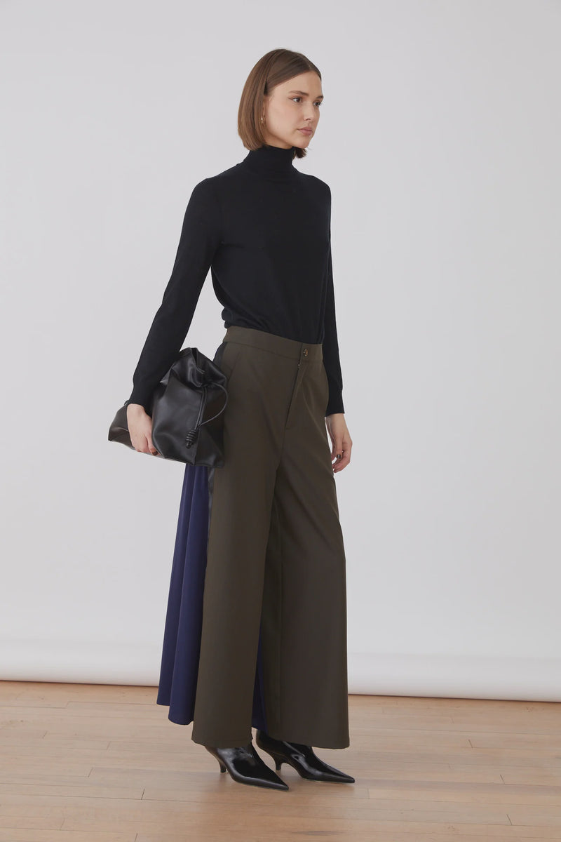 Toto trousers in khaki and blue