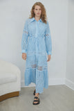 Serina Dress in Pale Blue