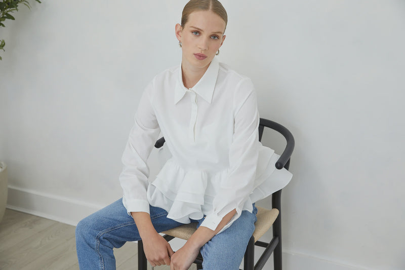 Carenza White Blouse