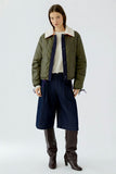 Oui reversible bomber jacket