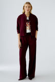 Slip on pants with contrast stripes