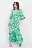 Gabriella Dress in Wildflower Green