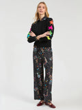 Black sweater with Multicoloured Stars