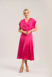 Calm dress cerise
