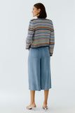 Cardigan in Multicolour structure jacquard